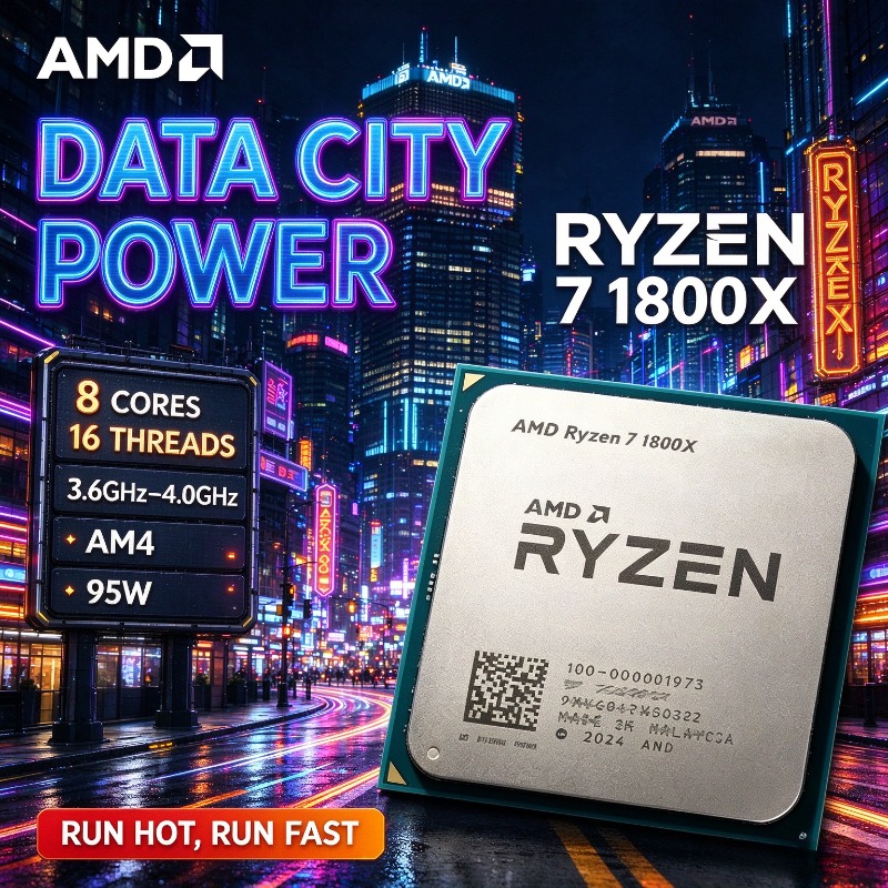 Amd Cpu Ryzen 7 - Procesador AMD Ryzen 7 1800X R7