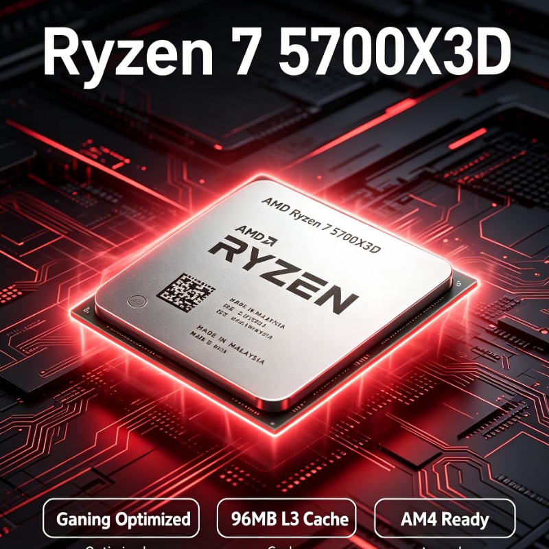 Amd Cpu Ryzen 7 - Procesador de Escritorio Ryzen 7 5700X3D,