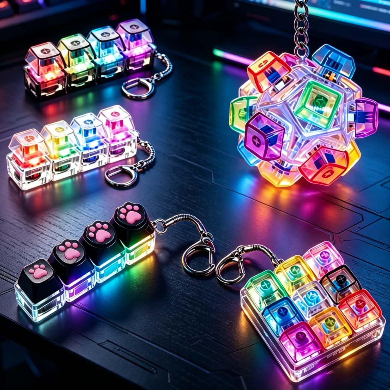 Llavero con teclas de teclado  - Gaming Keyboard No Rgb reseña y precio