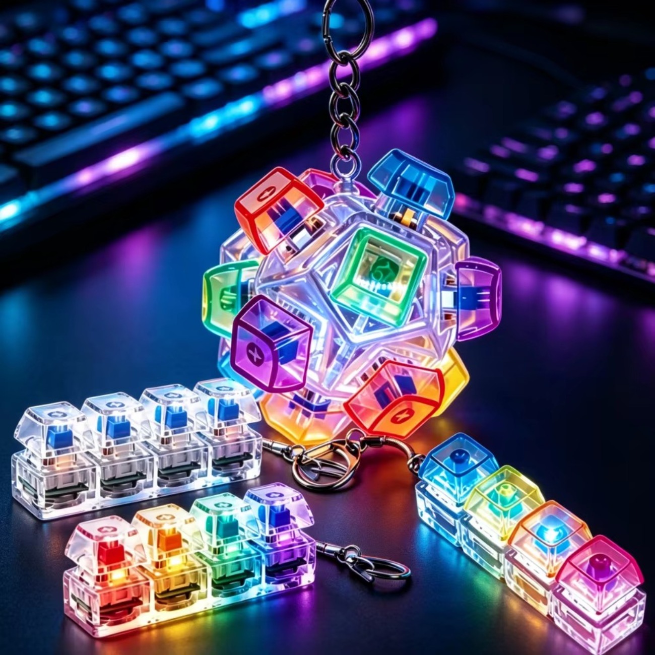Llavero con teclas de teclado  - Gaming Keyboard No Rgb reseña y precio