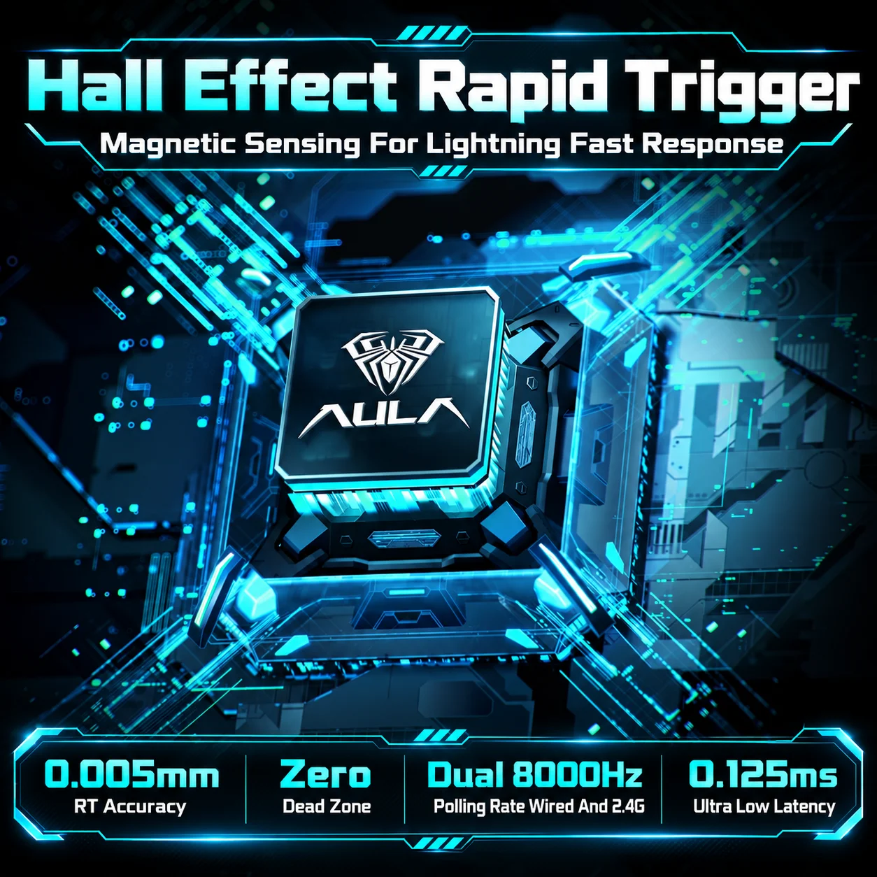 Teclado para juegos AULA Hero6 - Gaming Keyboard Nearby reseña y precio