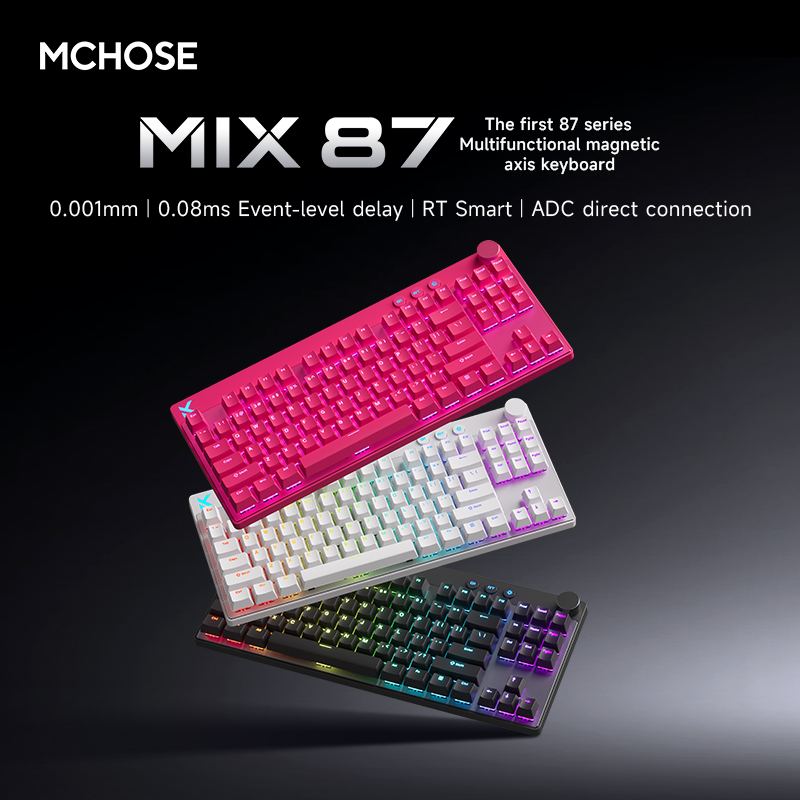 Mchose Mix87 teclado con inter - Gaming Keyboard Hot Swappable reseña y precio
